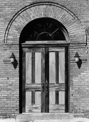 Brick Arch Over Door