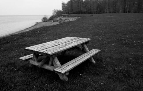 Picnic Table by the Lake