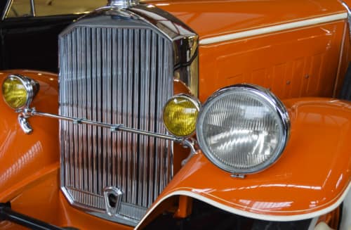 Orange 1931 Pierce Arrow Model 43 Roadster 