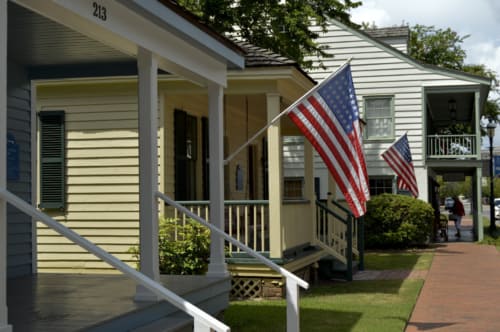 Flags on Main Street