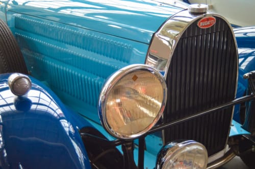 Blue 1938 Bugatti Type 57C