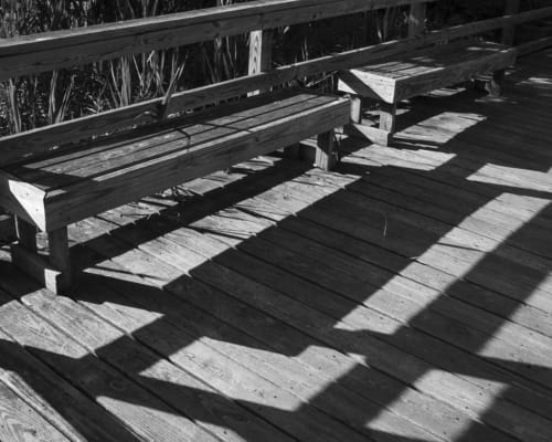 Boardwalk Bench Shadow
