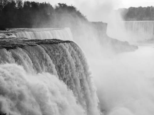 Niagara Falls in Black  White