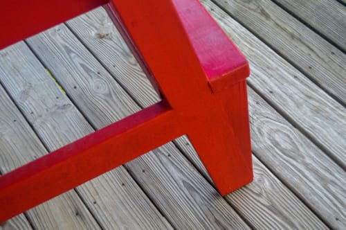 Red Chair on Deck
